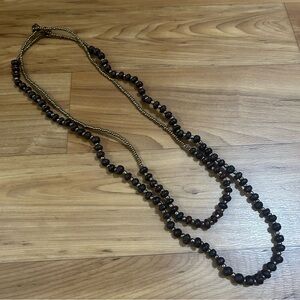 Wooden Beaded Necklace Set